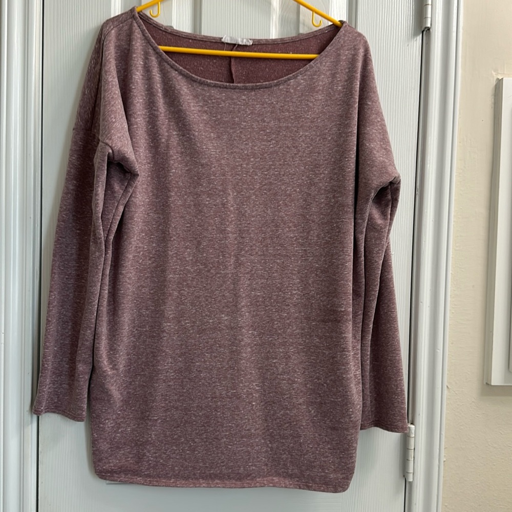 Dusty rose, Amelia James, tunic style top, size medium
